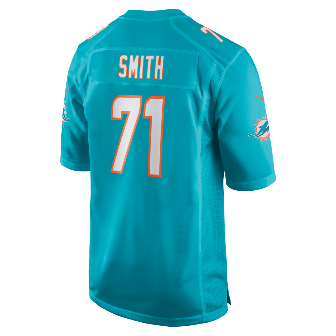 Miami Dolphins Kion Smith Nike Game Jersey - Aqua