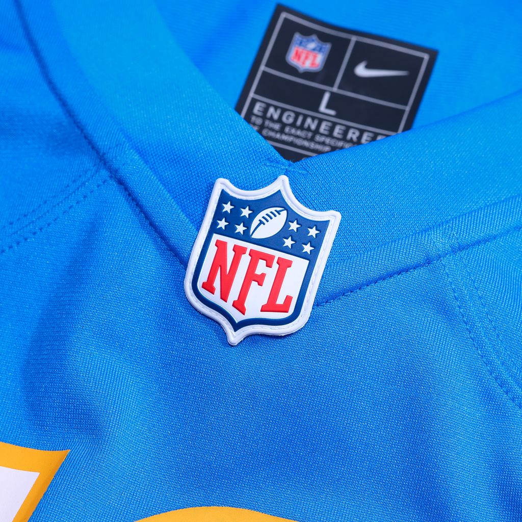 Los Angeles Chargers Keaton Mitchell Nike Team Game Jersey - Powder Blue
