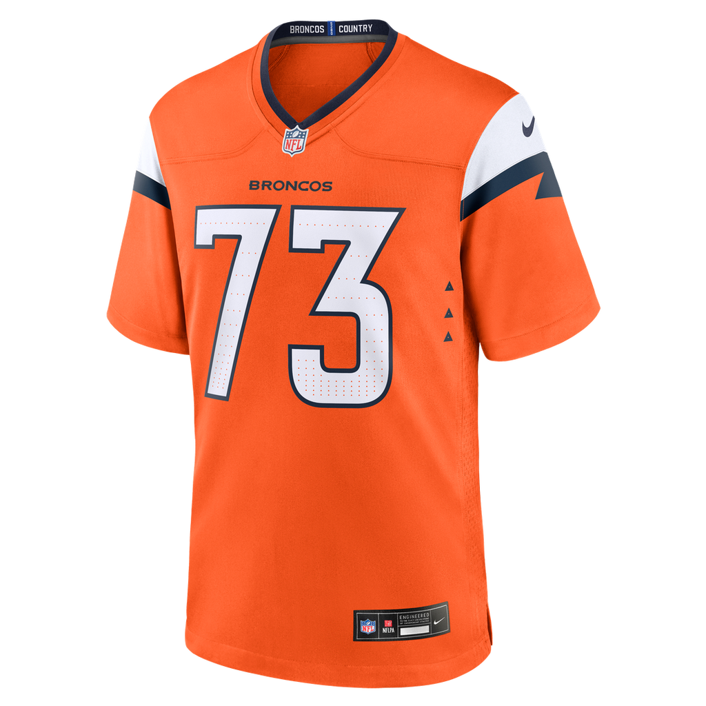 Denver Broncos Frank Crum Nike Team Game Jersey - Orange