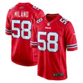 Buffalo Bills Matt Milano Nike Alternate Game Jersey - Red