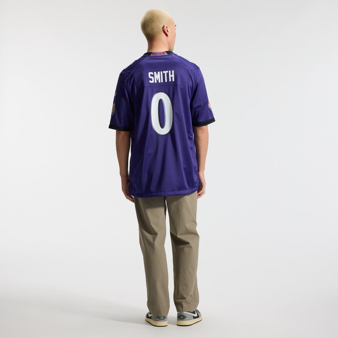 Baltimore Ravens Roquan Smith Nike Team Game Jersey - Purple