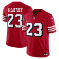 San Francisco 49ers Christian McCaffrey Nike Alternate Vapor F.U.S.E. Stitched Limited Jersey - Scarlet