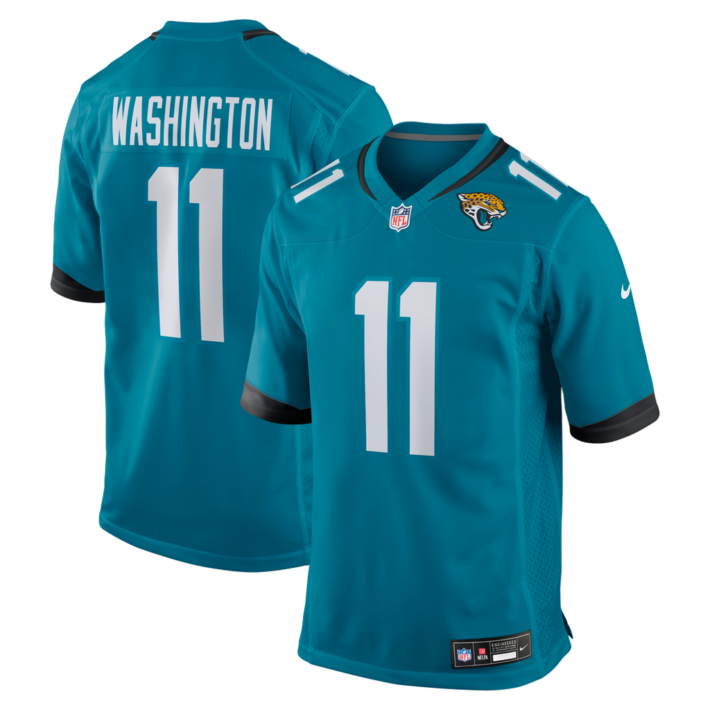 Jacksonville Jaguars Parker Washington Nike Team Game Jersey - Teal