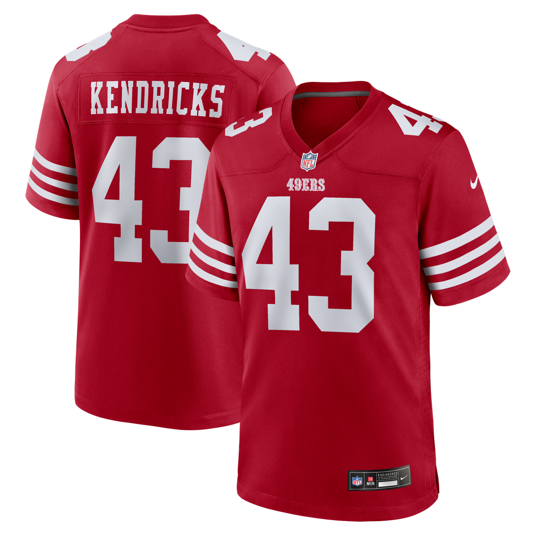 San Francisco 49ers Eric Kendricks Nike Team Game Jersey - Scarlet