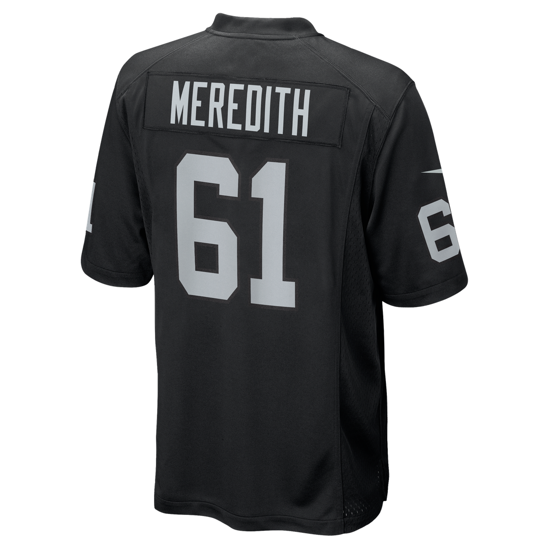 Las Vegas Raiders Jordan Meredith Nike Game Player Jersey - Black
