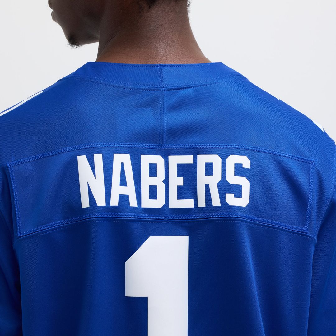 New York Giants Malik Nabers Nike Vapor F.U.S.E. Limited Jersey - Royal