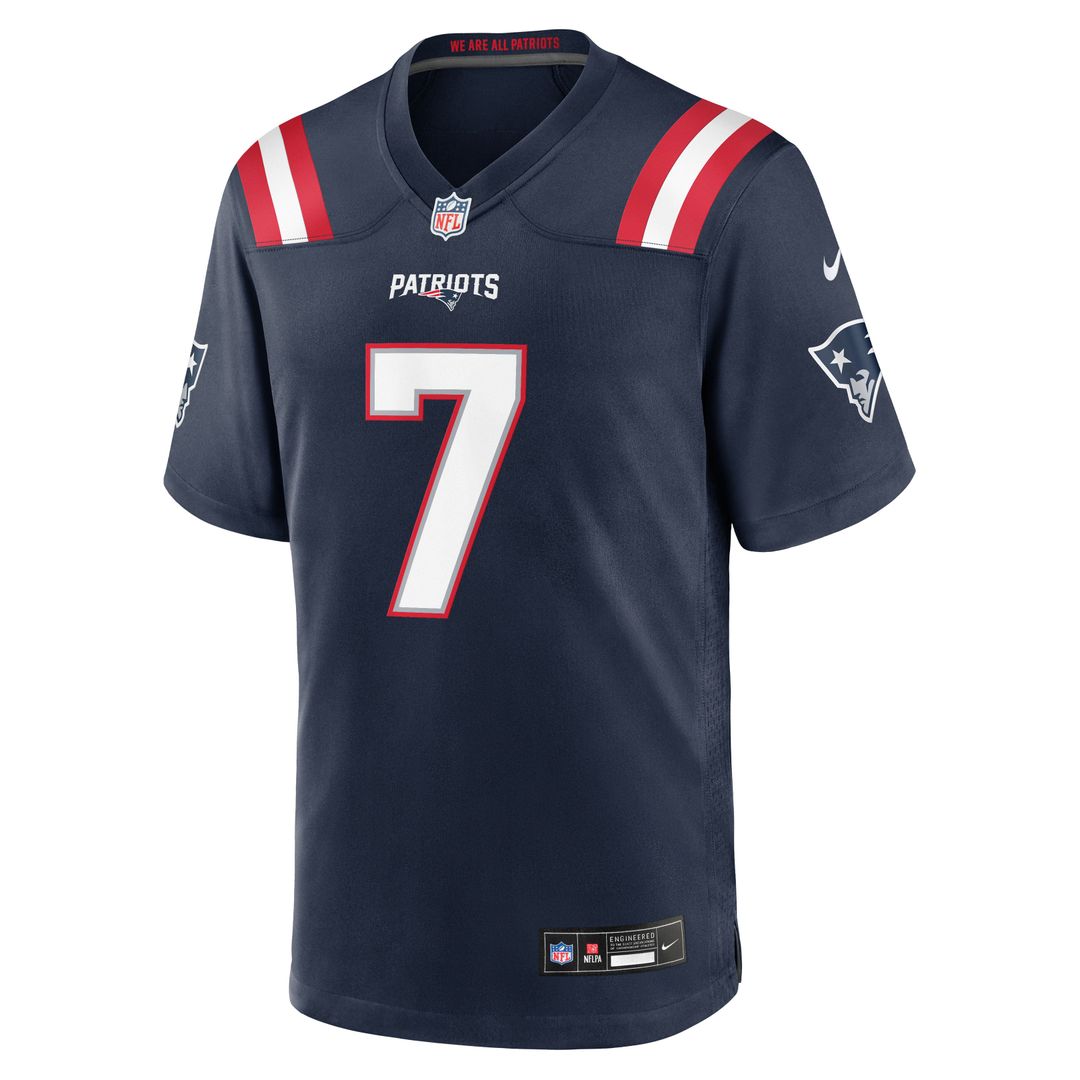 New England Patriots Carlton Davis Nike Team Game Jersey - Navy