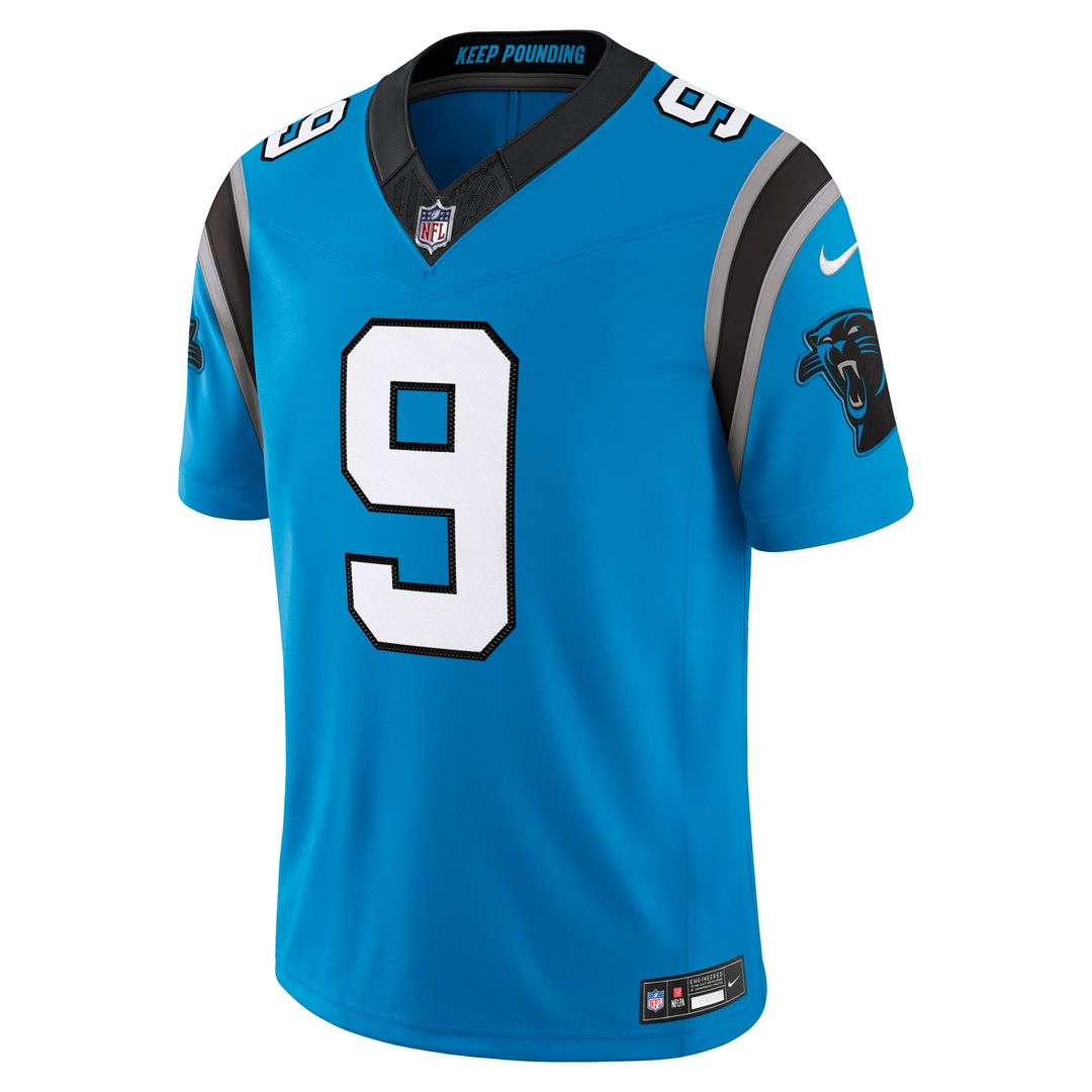 Carolina Panthers Bryce Young Nike Alternate Vapor F.U.S.E. Stitched Limited Jersey - Blue