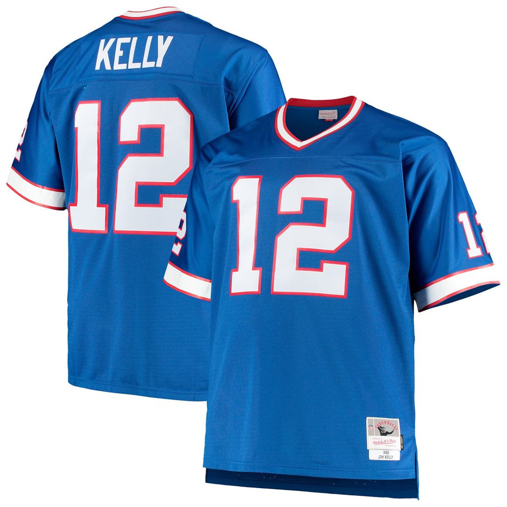 Buffalo Bills Jim Kelly Mitchell & Ness Big & Tall 1990 Retired Player Replica Jersey - Royal