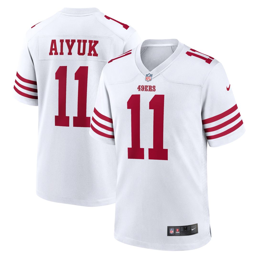 San Francisco 49ers Brandon Aiyuk Nike Team Player Game Jersey - Scarlet