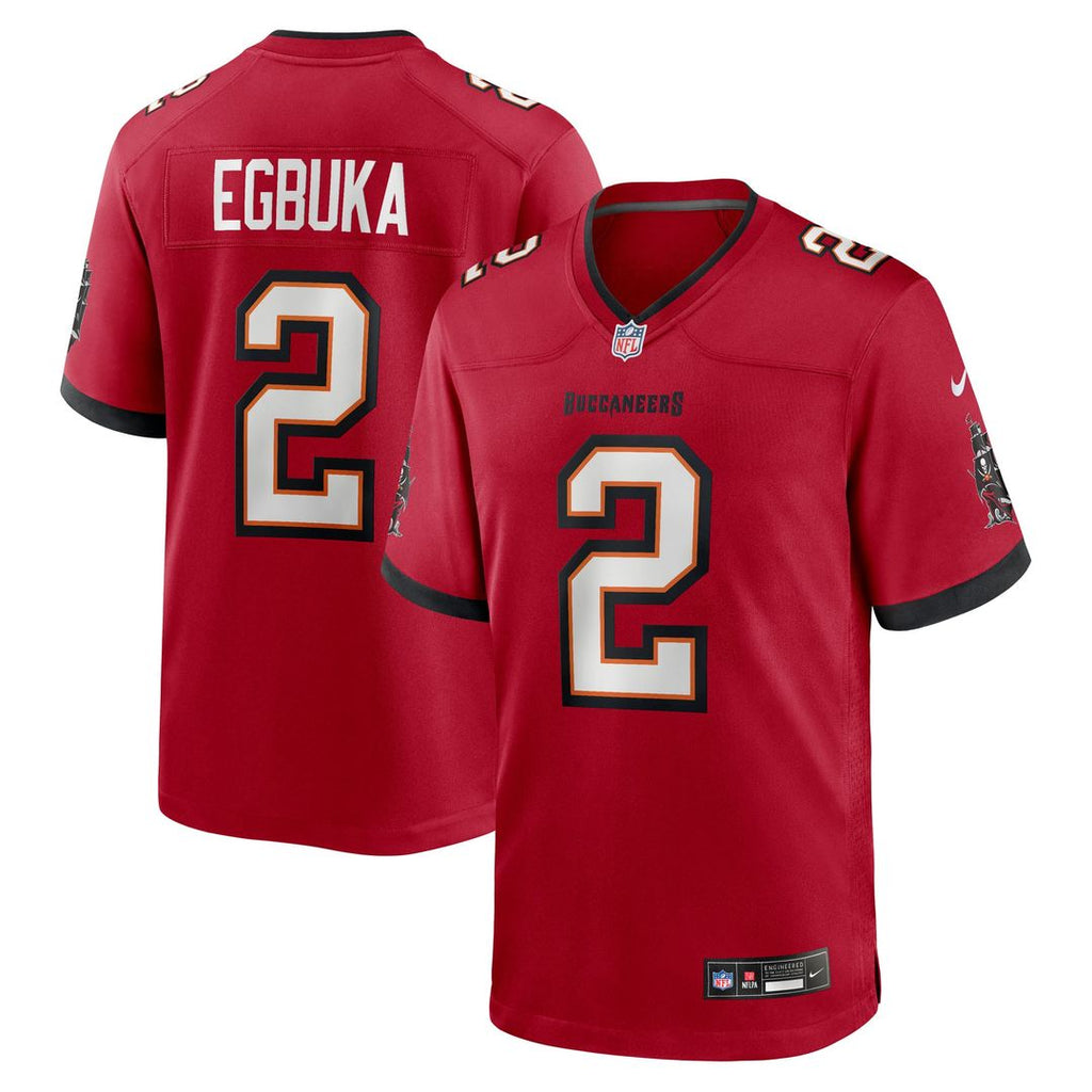 Tampa Bay Buccaneers Emeka Egbuka Nike Team Game Jersey - Red