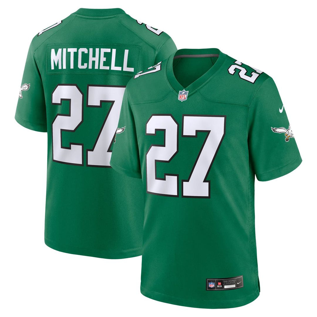 Philadelphia Eagles Quinyon Mitchell Nike Alternate Game Jersey - Kelly Green