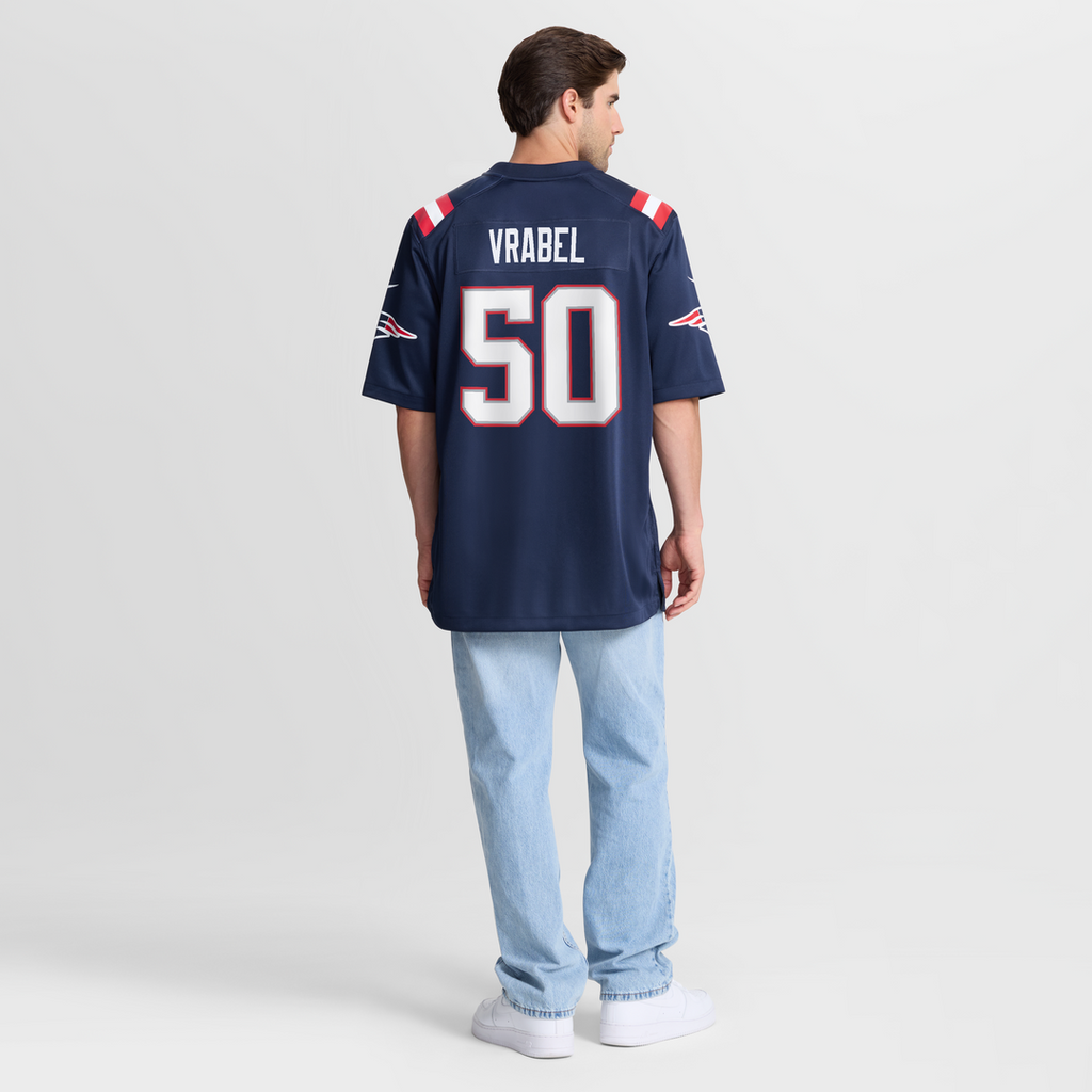 New England Patriots Mike Vrabel Nike Retired Player Game Jersey - White