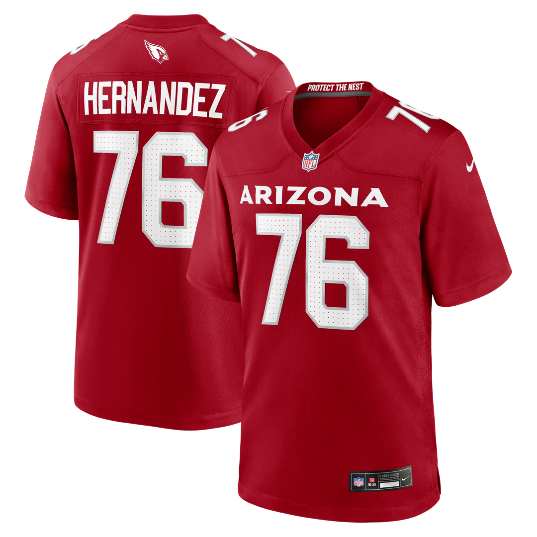 Arizona Cardinals Will Hernandez Nike Team Game Jersey - Cardinal