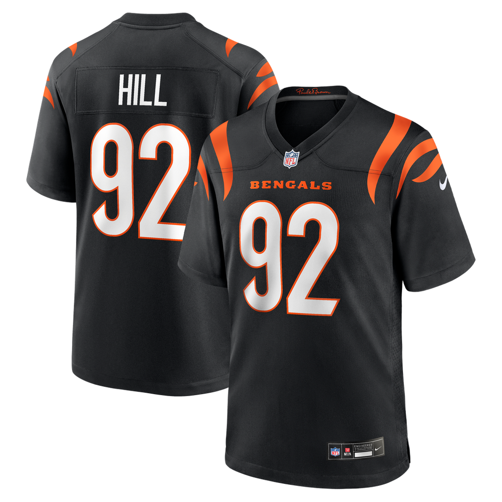 Cincinnati Bengals B.J. Hill Nike Game Jersey - Black