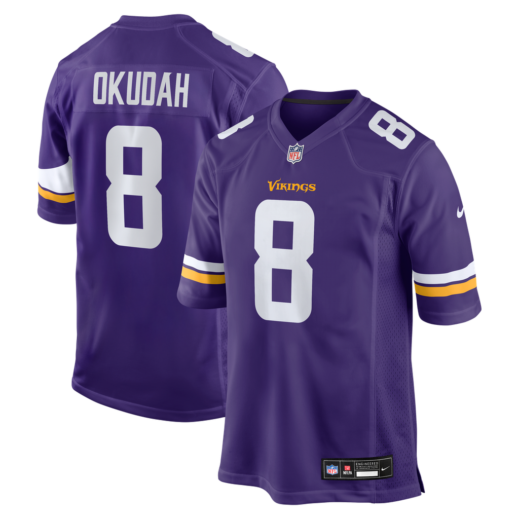 Minnesota Vikings Jeff Okudah Nike Team Game Jersey - Purple