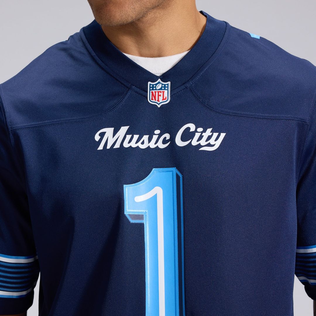 Tennessee Titans Cameron Ward Nike 2026 Rivalries Collection Game Jersey - Navy