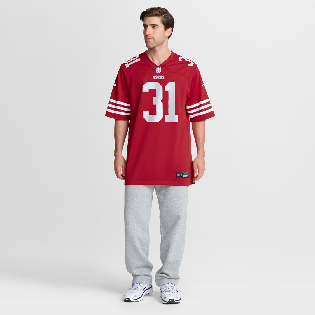 San Francisco 49ers Isaac Guerendo Nike Game Jersey - Scarlet