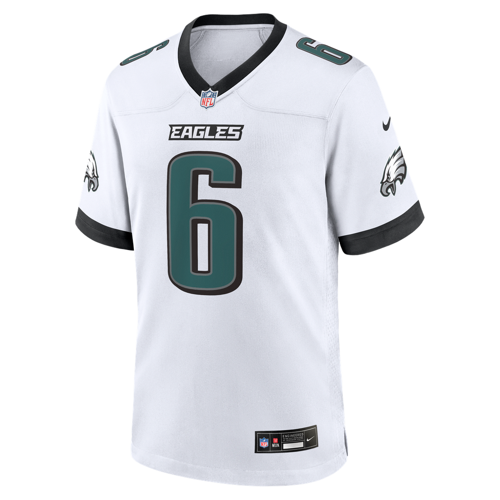 Philadelphia Eagles DeVonta Smith Nike Game Jersey - White