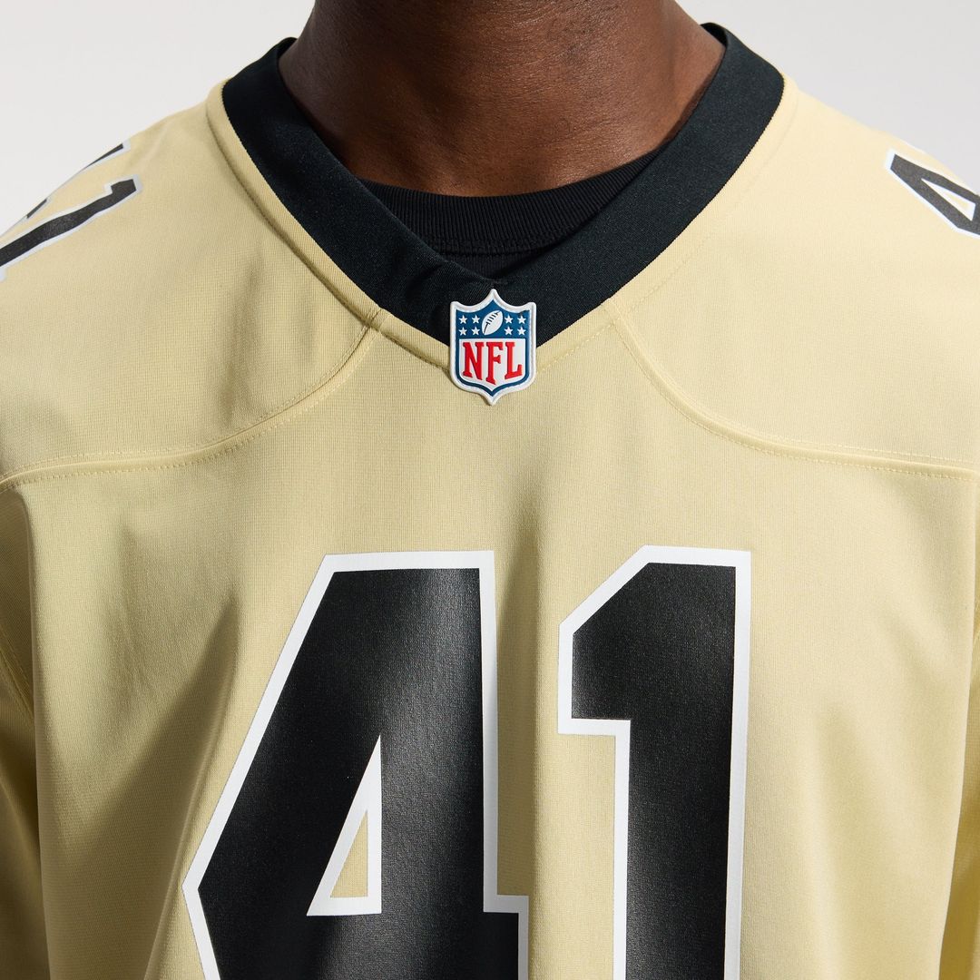New Orleans Saints Alvin Kamara Nike Gameday Golds Alternate Game Player Jersey - Gold