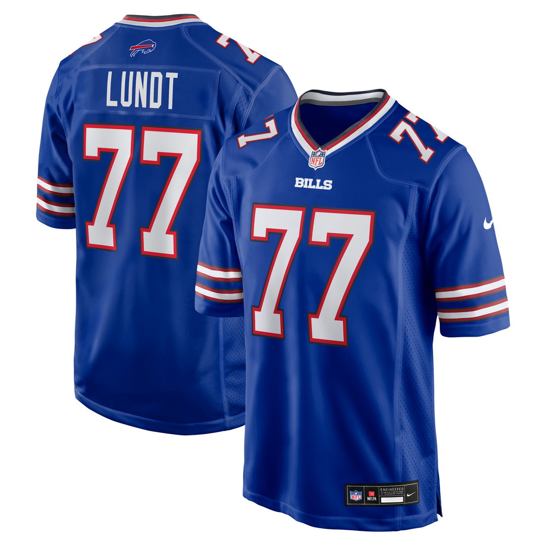 Buffalo Bills Chase Lundt Nike Team Game Jersey - Royal