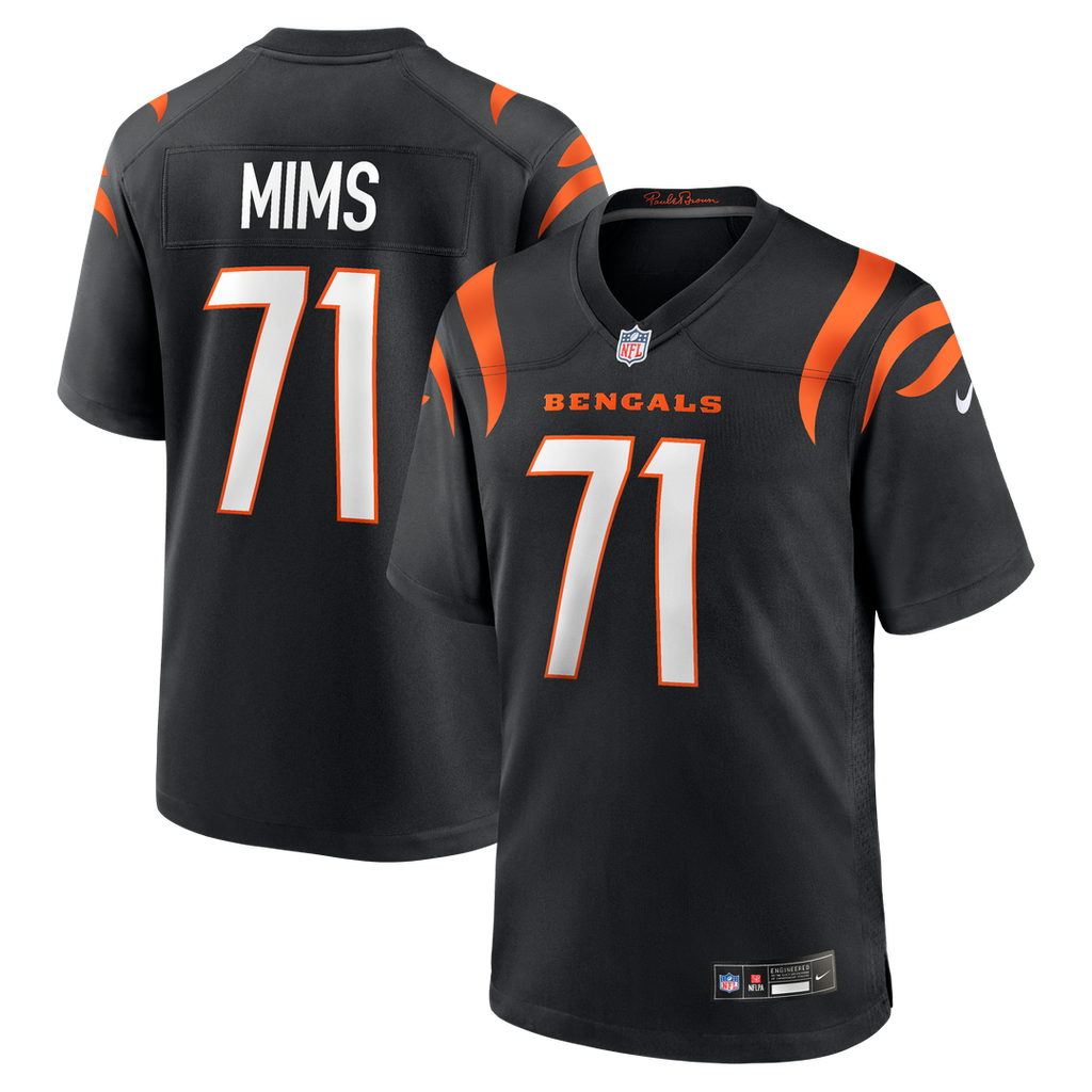 Cincinnati Bengals Amarius Mims Nike Player Game Jersey - Black