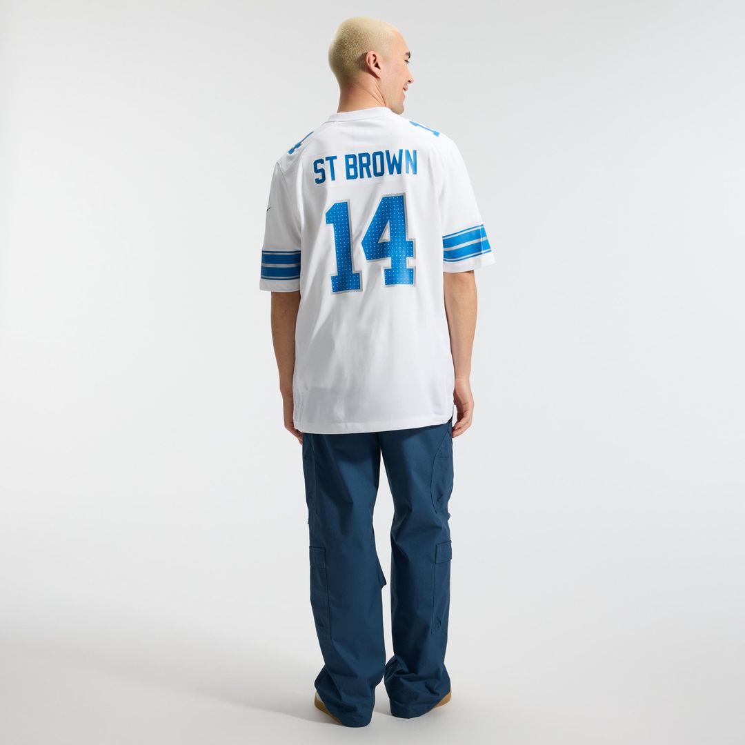 Detroit Lions Amon-Ra St. Brown Nike Game Jersey - Blue