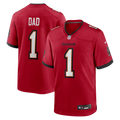 Tampa Bay Buccaneers Number 1 Dad Nike Game Jersey - Red