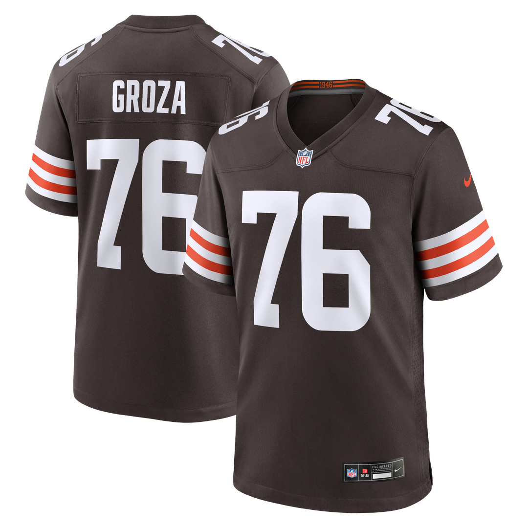 Cleveland Browns Lou Groza Nike Game Retired Player Jersey - Brown