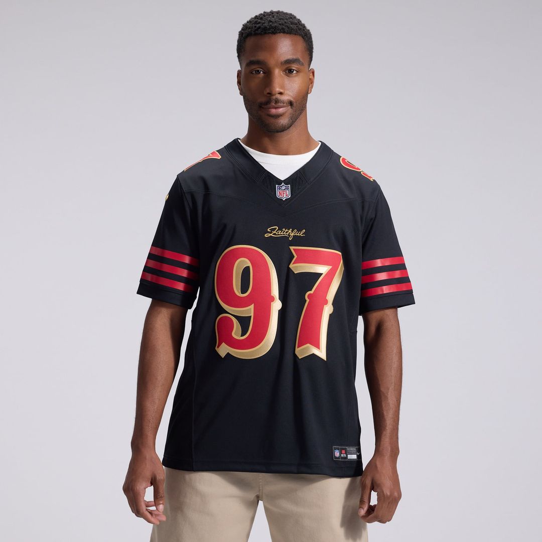 San Francisco 49ers Nick Bosa Nike Rivalries Collection Stitched Limited Jersey - Black