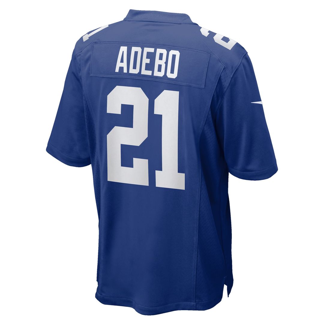 New York Giants Paulson Adebo Nike Team Game Jersey - Royal