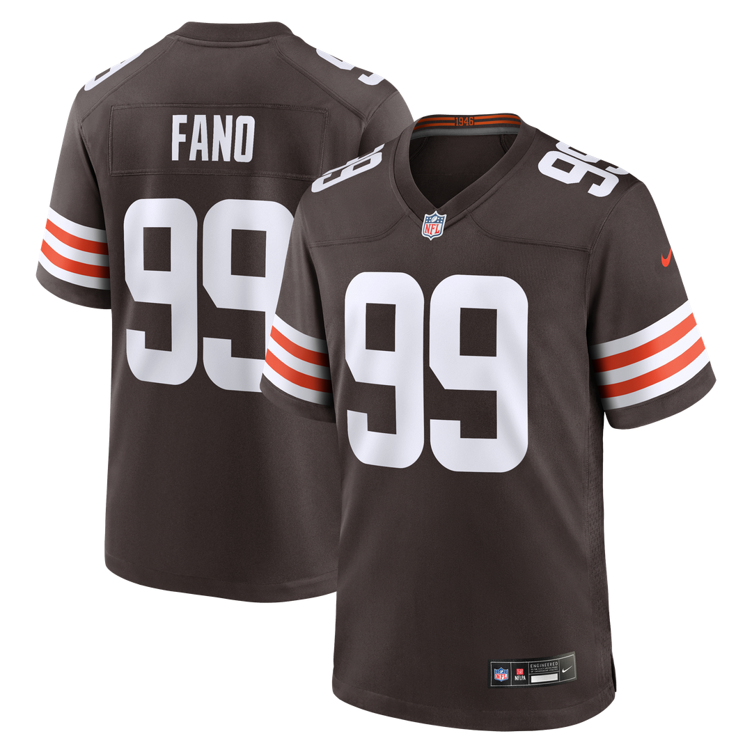 Cleveland Browns Logan Fano Nike Team Game Jersey - Brown