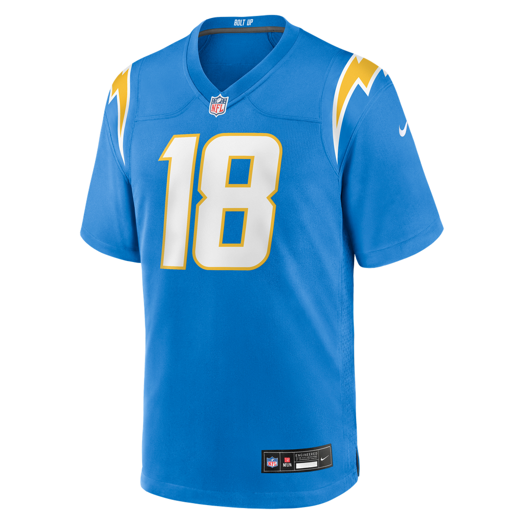 Los Angeles Chargers Charlie Joiner Nike Game Retired Player Jersey - Powder Blue