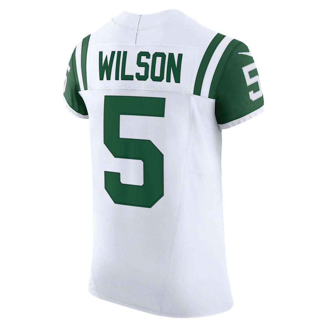New York Jets Garrett Wilson Nike Classic Alternate Vapor F.U.S.E. Elite Jersey - White