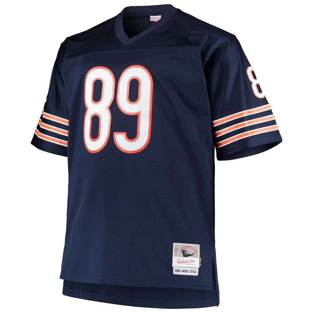 Chicago Bears Mike Ditka Mitchell & Ness Big & Tall 1966 Retired Player Replica Jersey - Navy