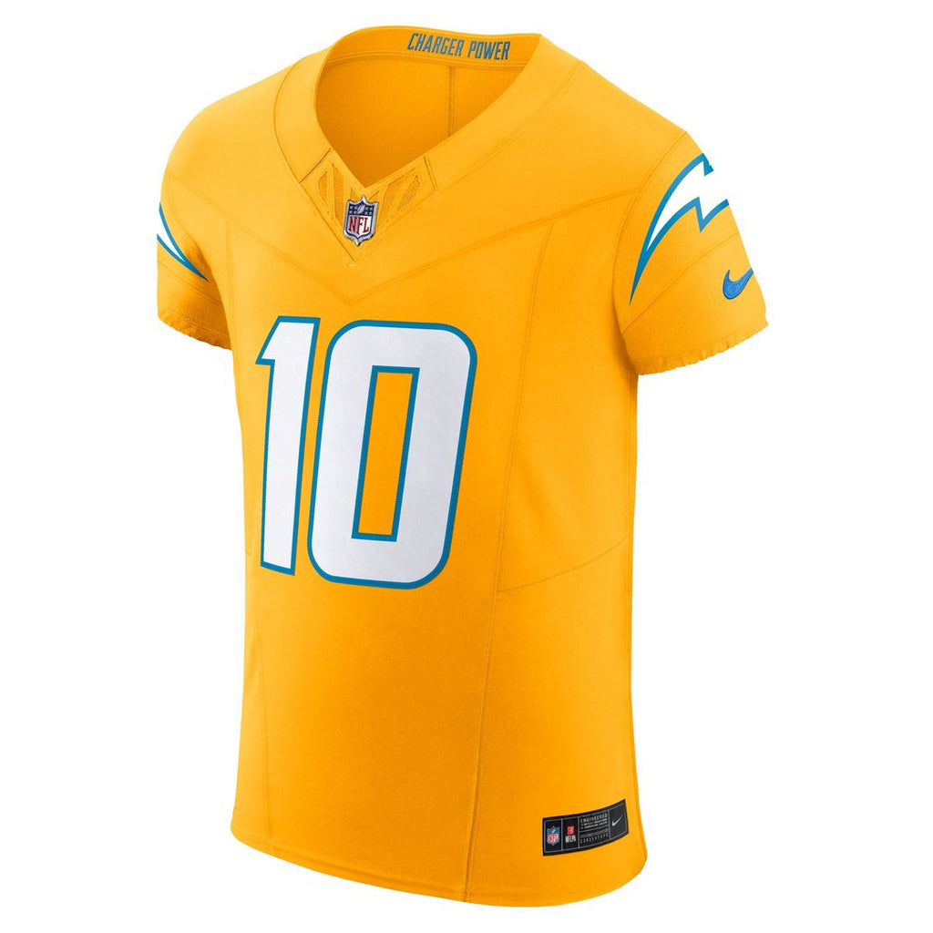 Los Angeles Chargers Justin Herbert Nike Alternate Vapor F.U.S.E. Elite Jersey - Gold