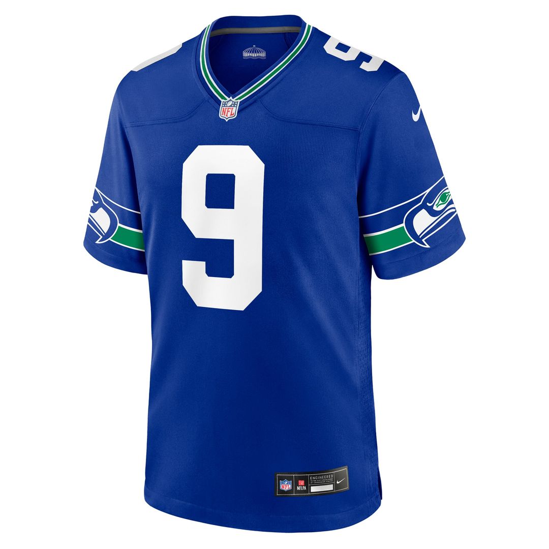 Seattle Seahawks Kenneth Walker III Nike Throwback Player Game Jersey - Royal
