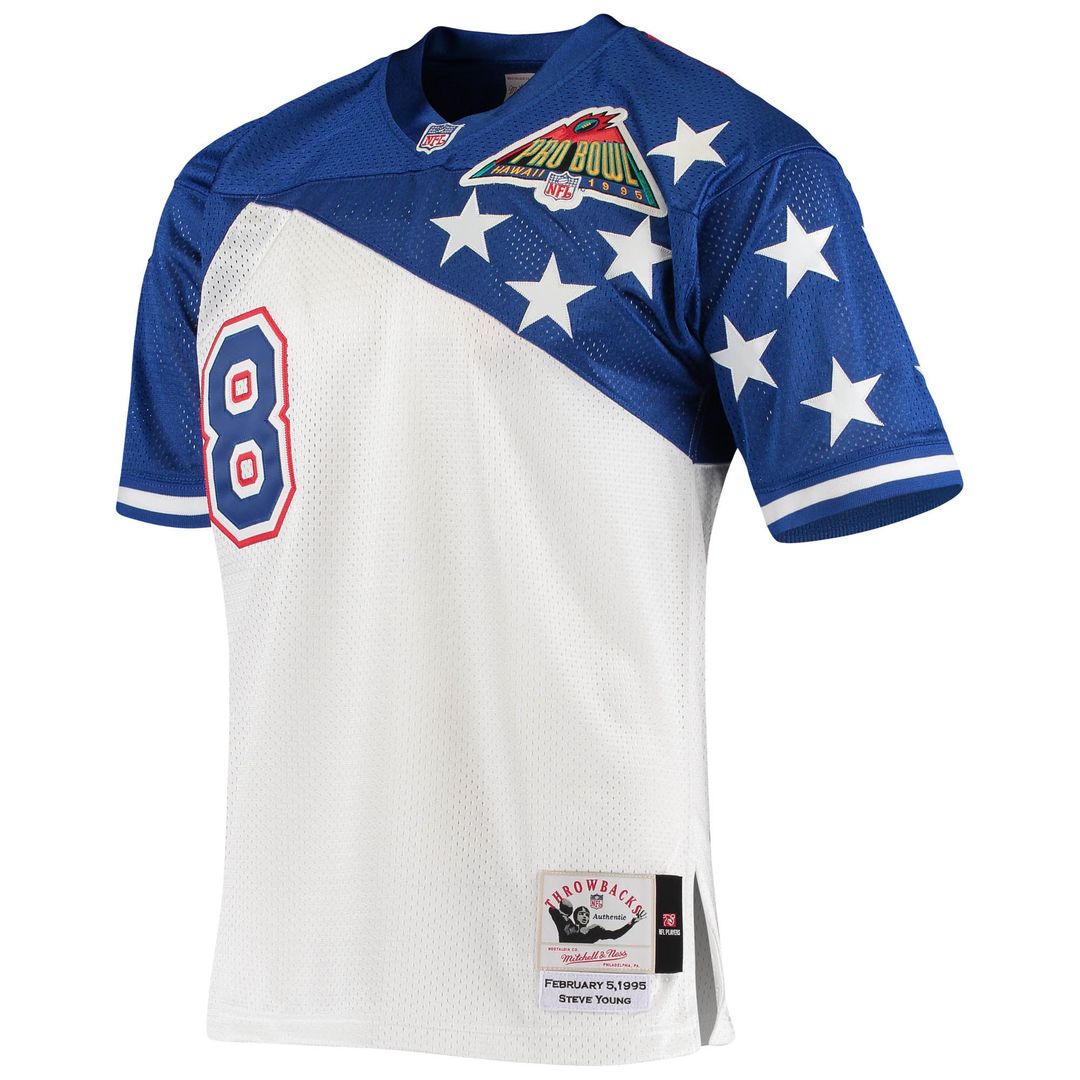 NFC Steve Young Mitchell & Ness 1994 Pro Bowl Authentic Jersey - White/Blue