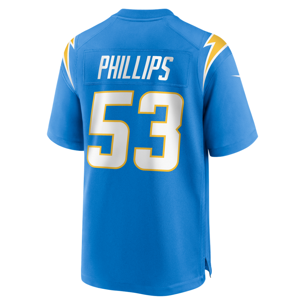 Los Angeles Chargers Del'Shawn Phillips Nike Team Game Jersey - Powder Blue