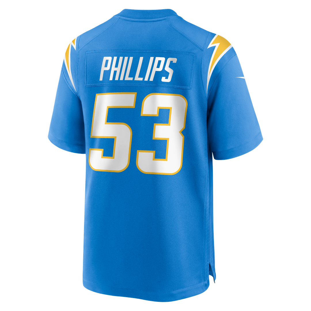 Los Angeles Chargers Del'Shawn Phillips Nike Team Game Jersey - Powder Blue