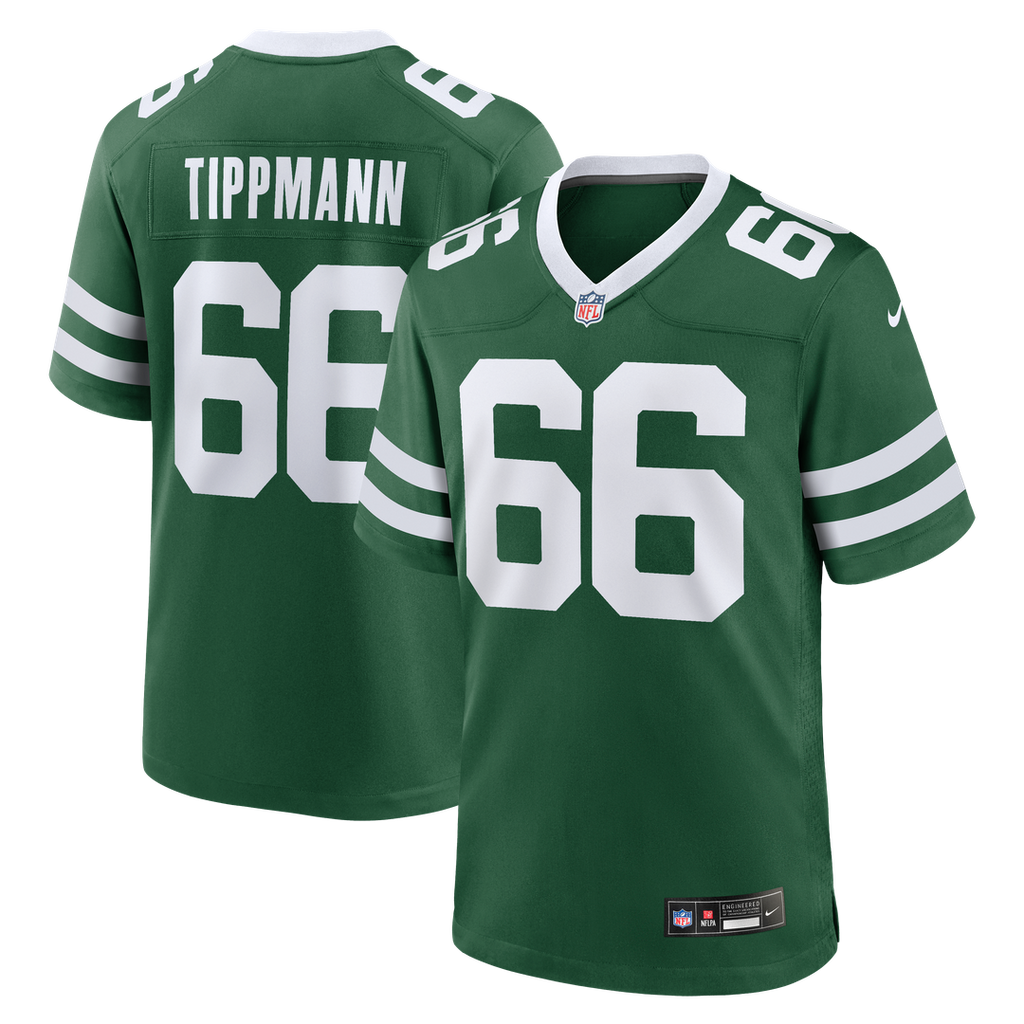 New York Jets Joe Tippmann Nike Team Game Jersey - Legacy Green