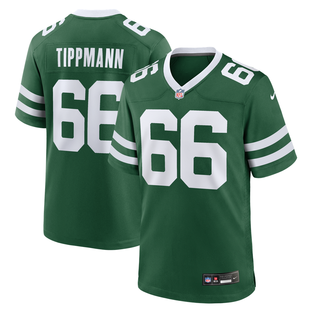 New York Jets Joe Tippmann Nike Team Game Jersey - Legacy Green