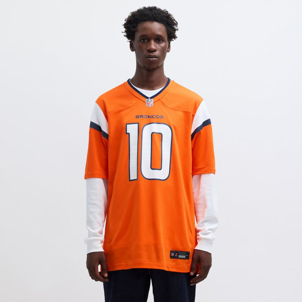 Denver Broncos Bo Nix Nike Alternate Game Jersey - Navy