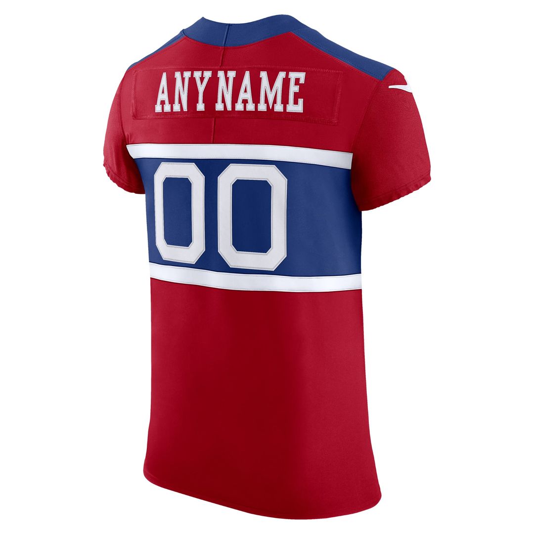 New York Giants Nike Alternate Vapor F.U.S.E. Elite Custom Jersey - Red