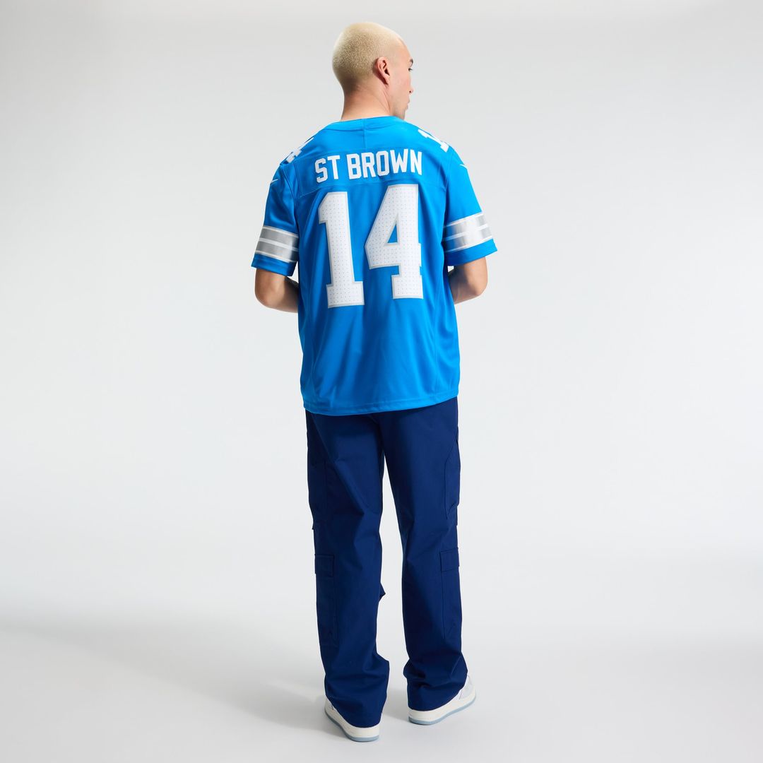Detroit Lions Amon-Ra St. Brown Nike Vapor F.U.S.E. Stitched Limited Jersey - White