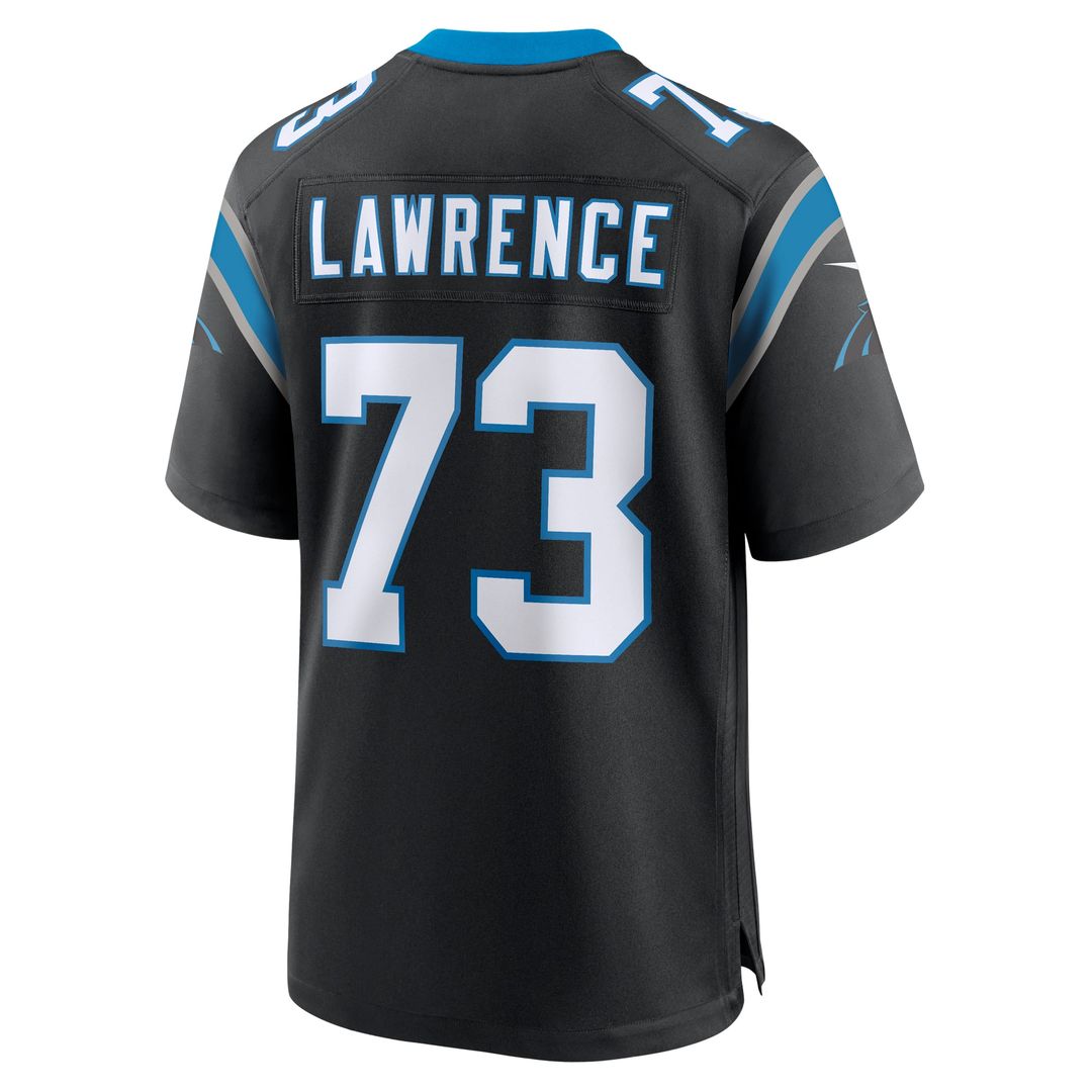 Carolina Panthers Rashard Lawrence Nike Game Jersey - Black