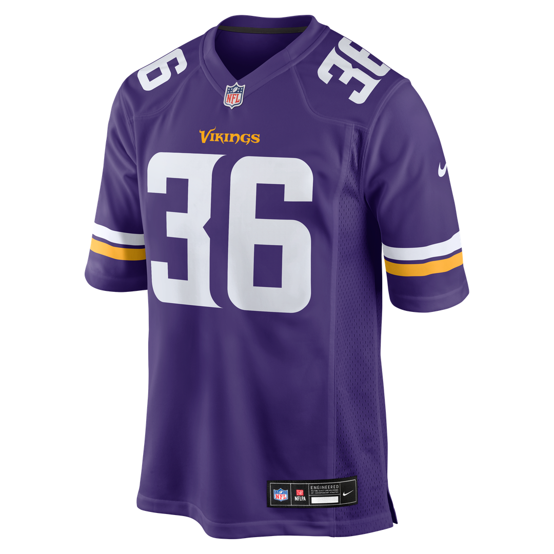 Minnesota Vikings Zavier Scott Nike Team Game Jersey - Purple