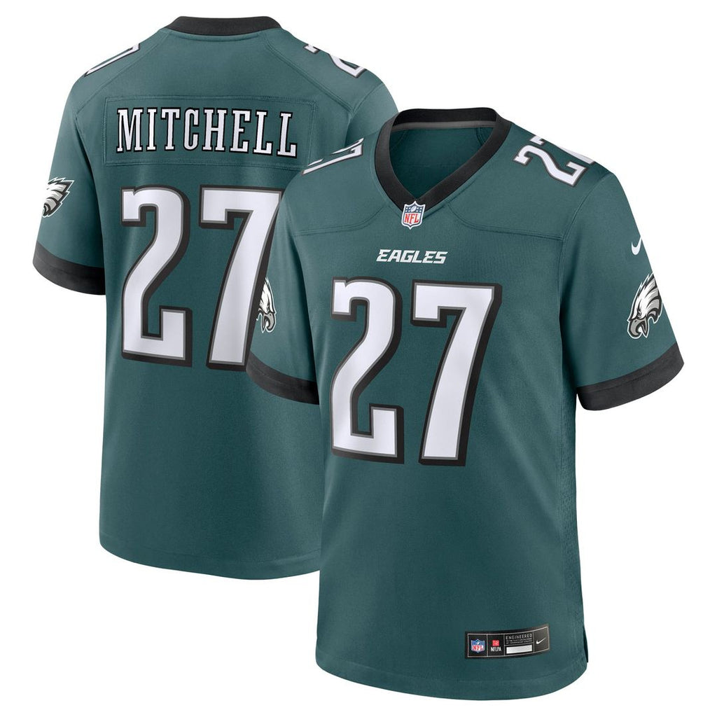 Philadelphia Eagles Quinyon Mitchell Nike Player Game Jersey - Midnight Green
