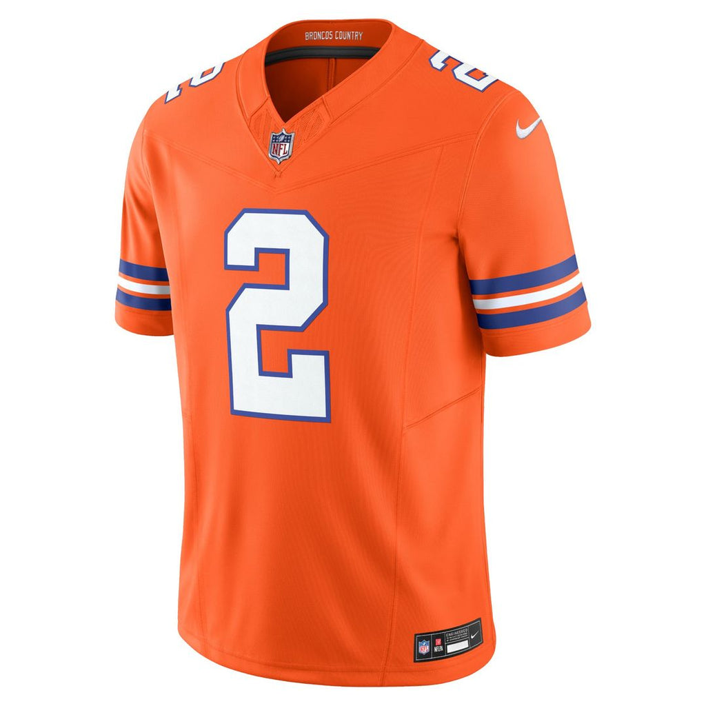 Denver Broncos Patrick Surtain II Nike Alternate Mile High Collection 1977 Throwback Vapor F.U.S.E. Limited Jersey - Orange