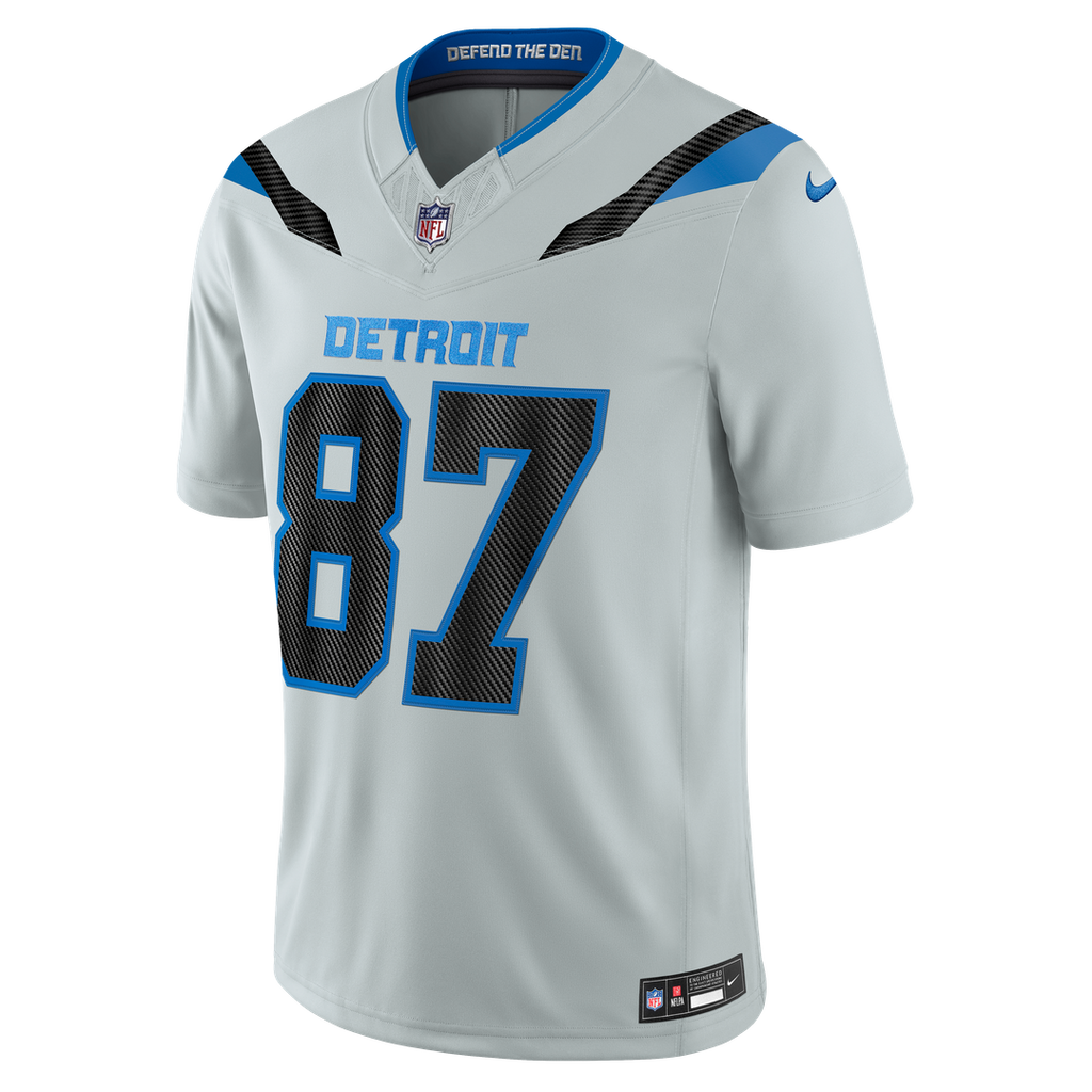 Detroit Lions Sam LaPorta Nike 2026 Rivalries Collection Stitched Limited Jersey - Silver